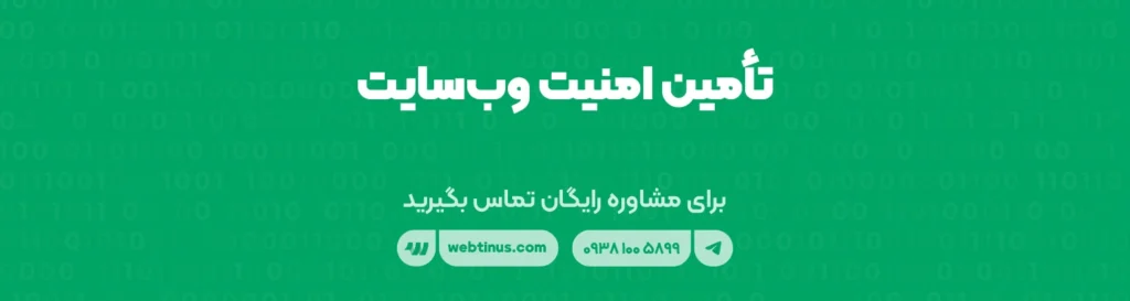 تأمین امنیت وب‌سایت
