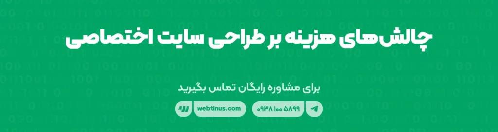 چالش‌های هزینه‌ بر طراحی سایت اختصاصی